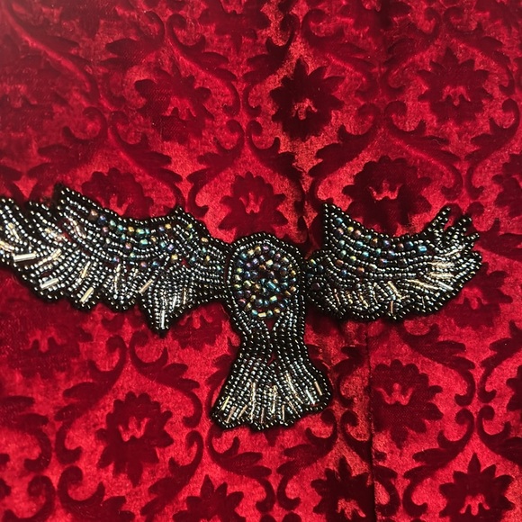 #307. Amazing reversible hand, embellished fur coat - Picture 3 of 5